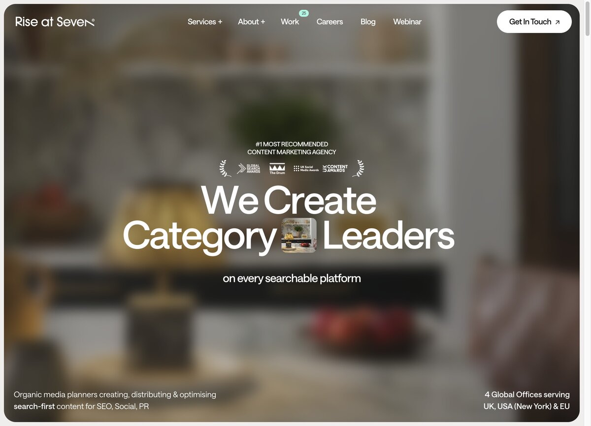 Rise at Seven homepage