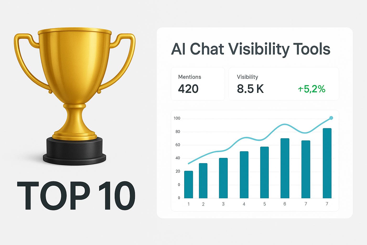 Dashboard comparison of AI visibility tools showing ChatGPT and Google AI metrics