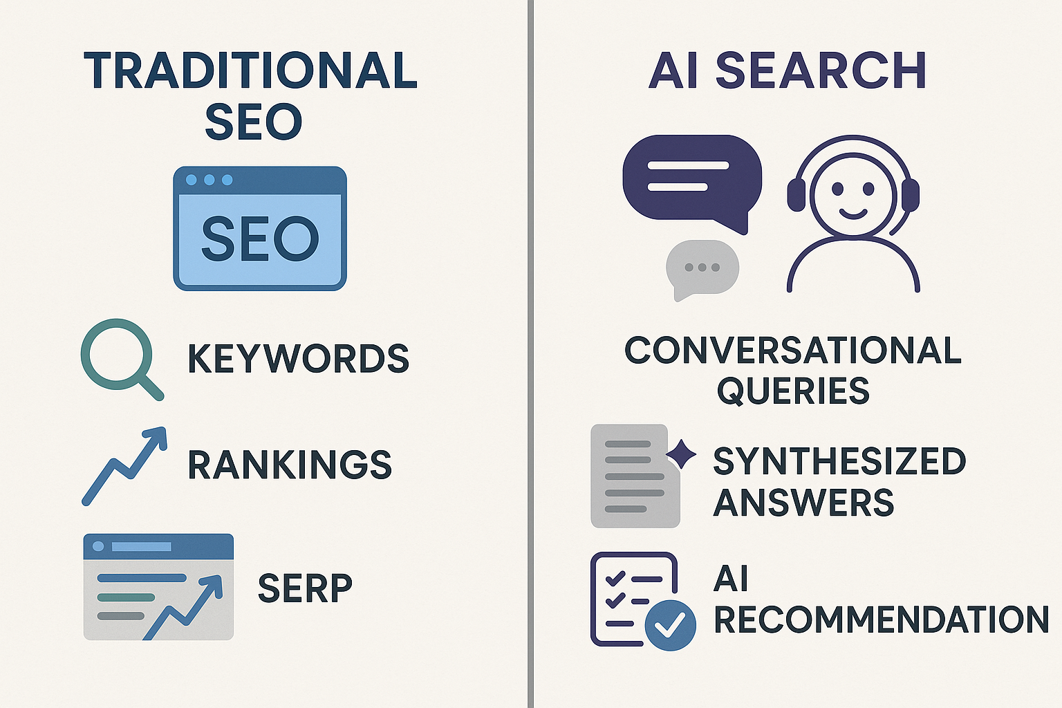 AI vs Traditional Search Comparison