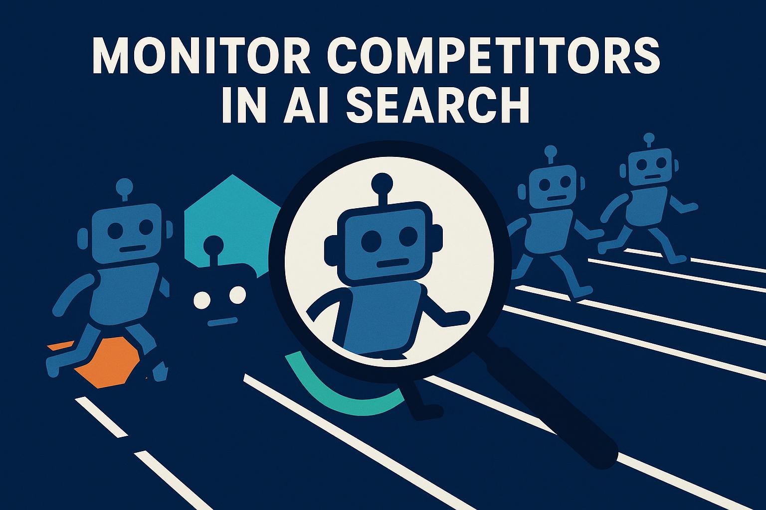Dashboard showing competitor analysis in AI search results